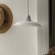 Suspension en opaline blanche