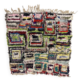 Tapis Berbère Boucherouite coloré - 153 x 157 cm