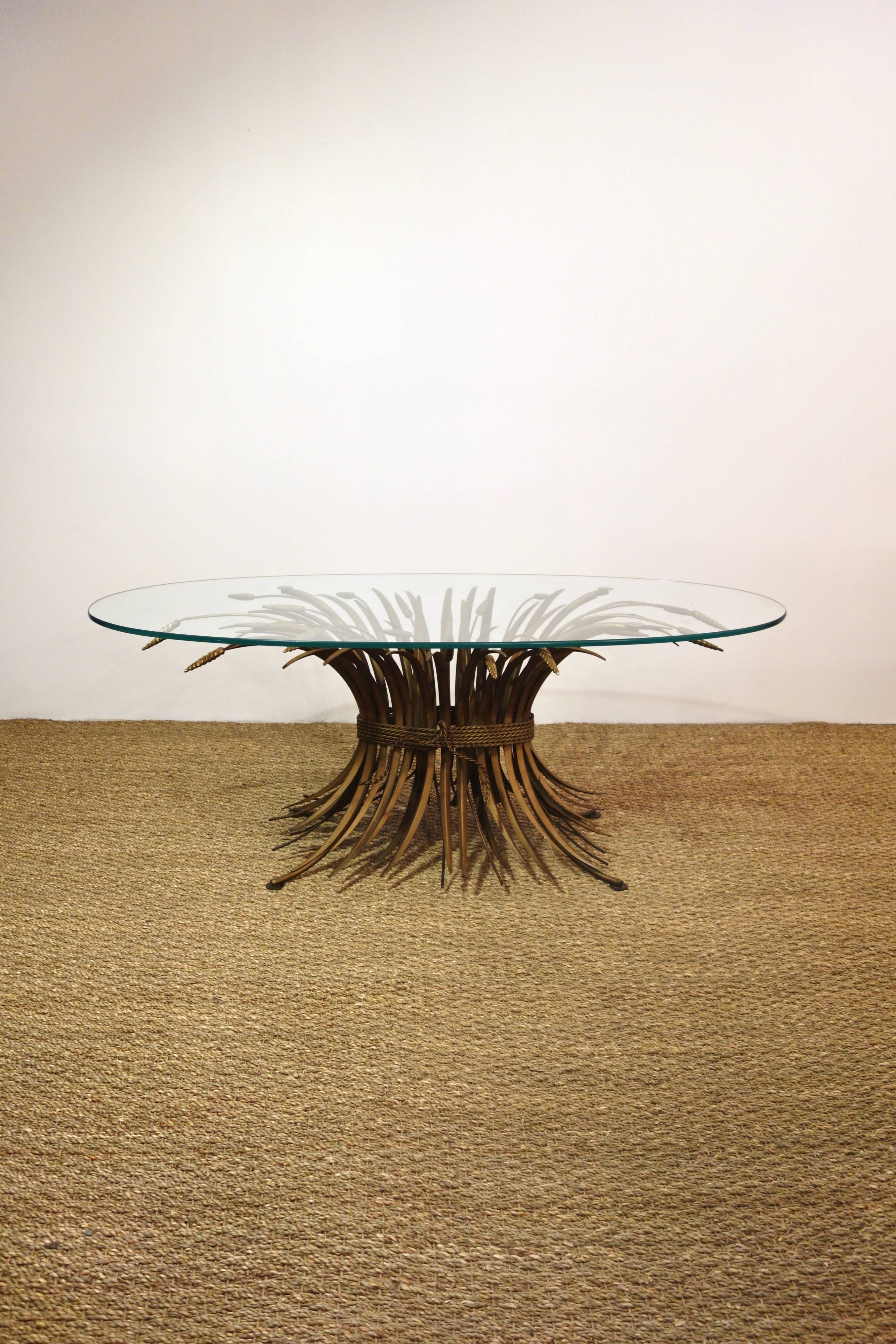 Chanel coco "wheat gerbe" coffee table from the 1950s