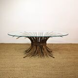 Chanel coco "wheat gerbe" coffee table from the 1950s