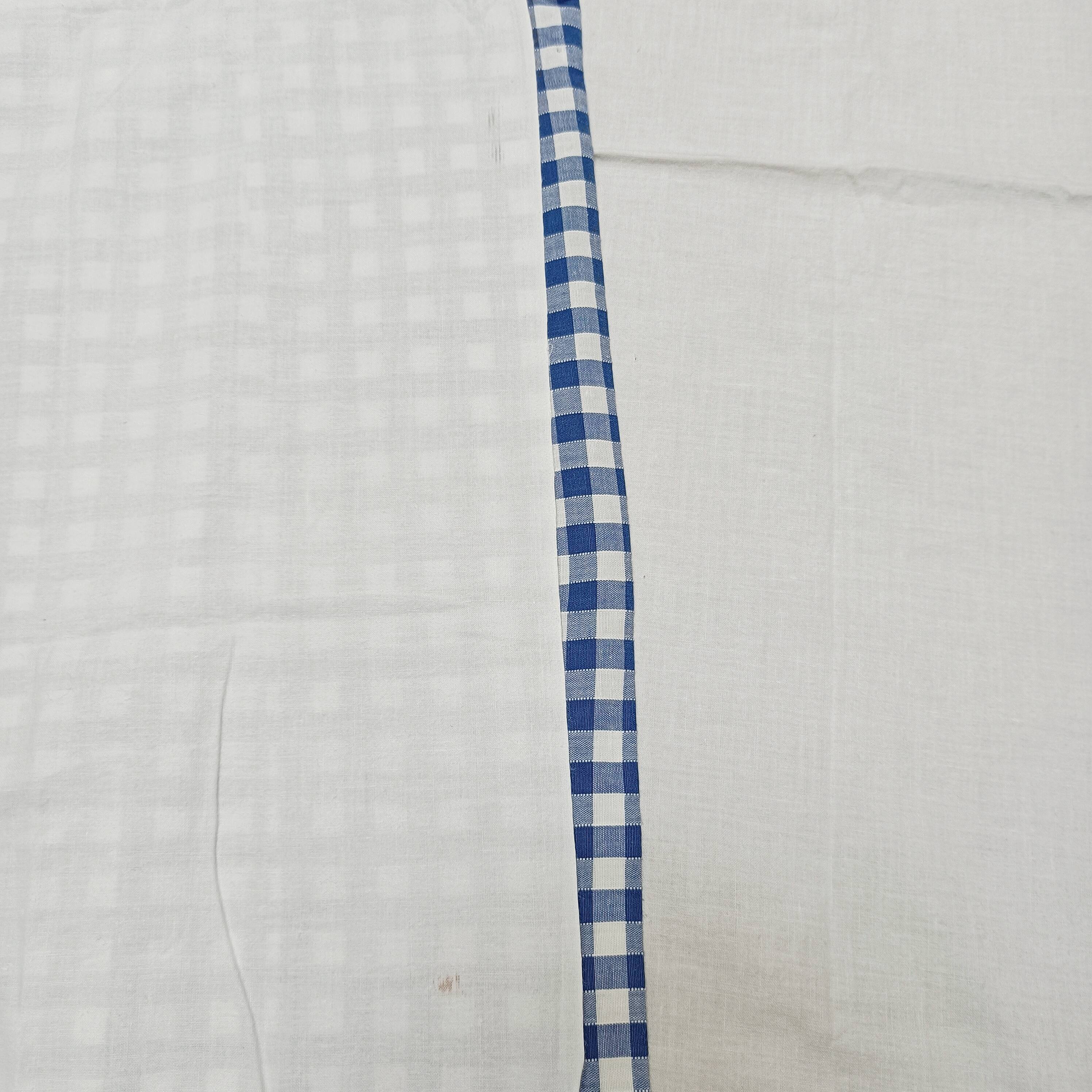 Baby adornment sheet + blue vichy pillowcase