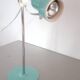 Turquoise blue articulated lamp