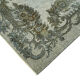 Handmade hi-low pile oriental 1980s 202 cm x 315 cm blue rug