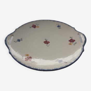 Digoin Sarreguemines cake dish, Marylou model