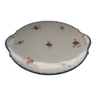 Digoin Sarreguemines cake dish, Marylou model