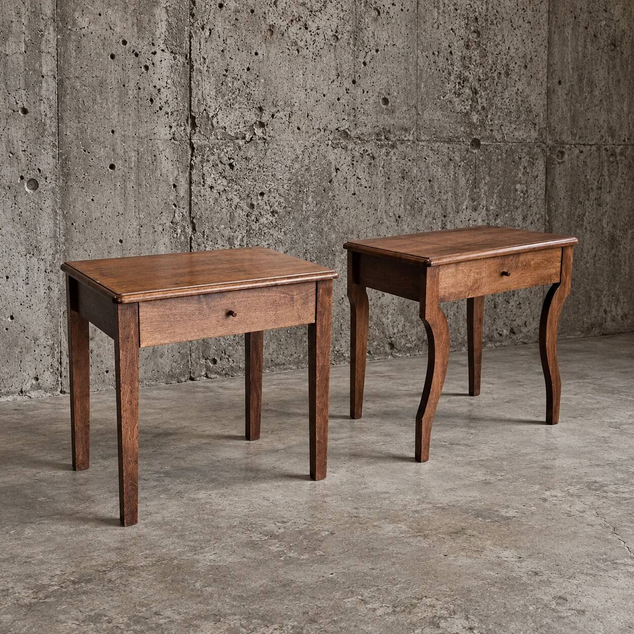 2 x matching night stand / side table / 1980s