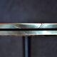 Table basse tripode compas design graphique 60s
