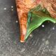 Vintage vallauris style glazed ceramic fruit cup