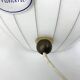 Large Murano glass table lamp with lined pattern 1950-60