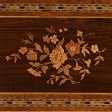 Small Living Room Table in Rosewood and Amboyna Burl, Louis XVI style, Napoleon III period – Mili