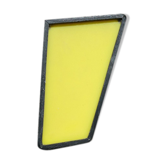 Apostrophe ou Accent d'enseigne industrielle jaune et noire