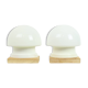 Paire de Lampes de Nuit Champignons Opaline Vintage