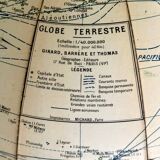 Globe on wooden stand, 20th century