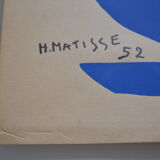 Matisse " nu bleu " 1952 screen print poster spadem 1971