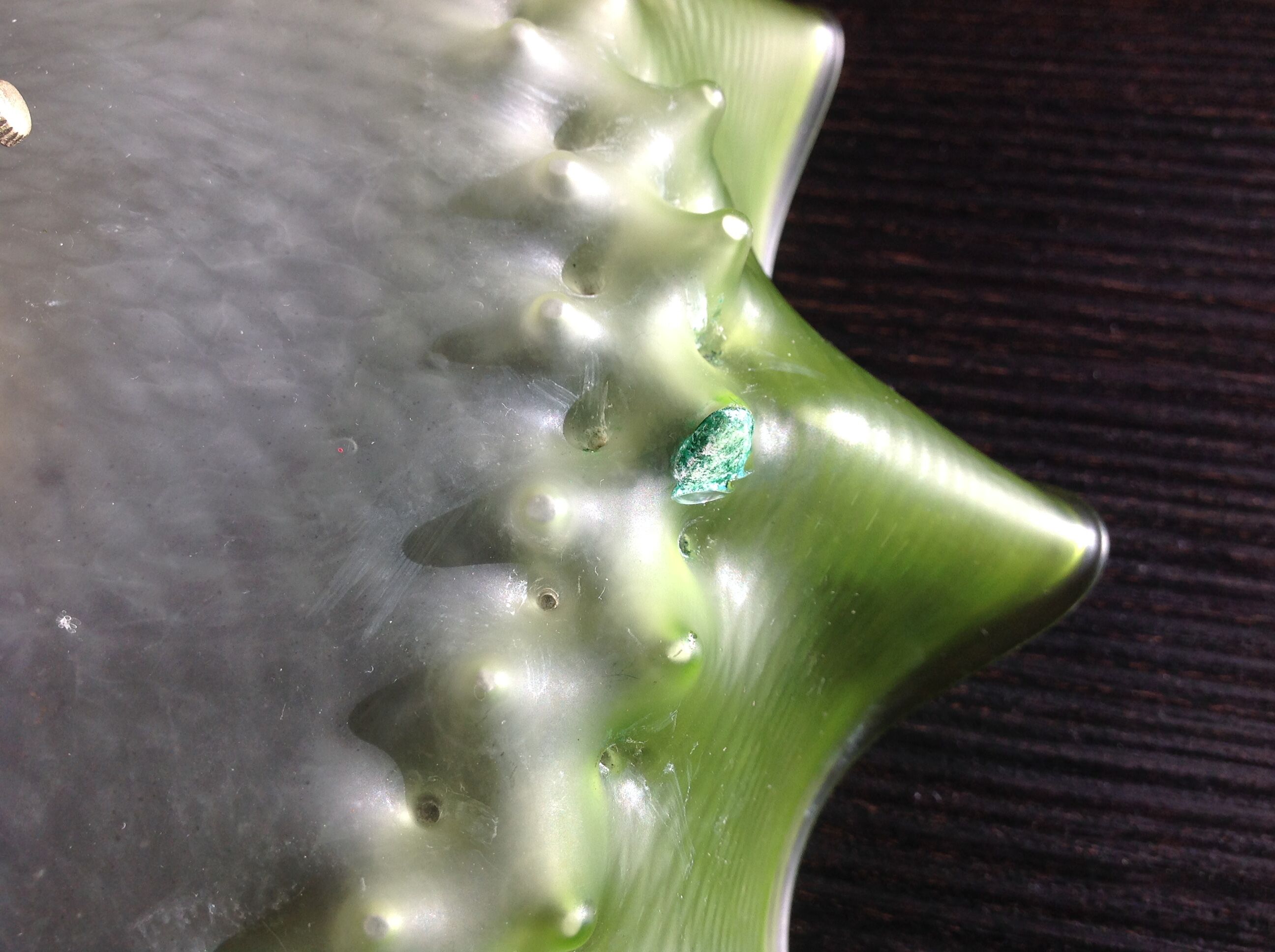 Art deco style glass suspension / 30-40 years