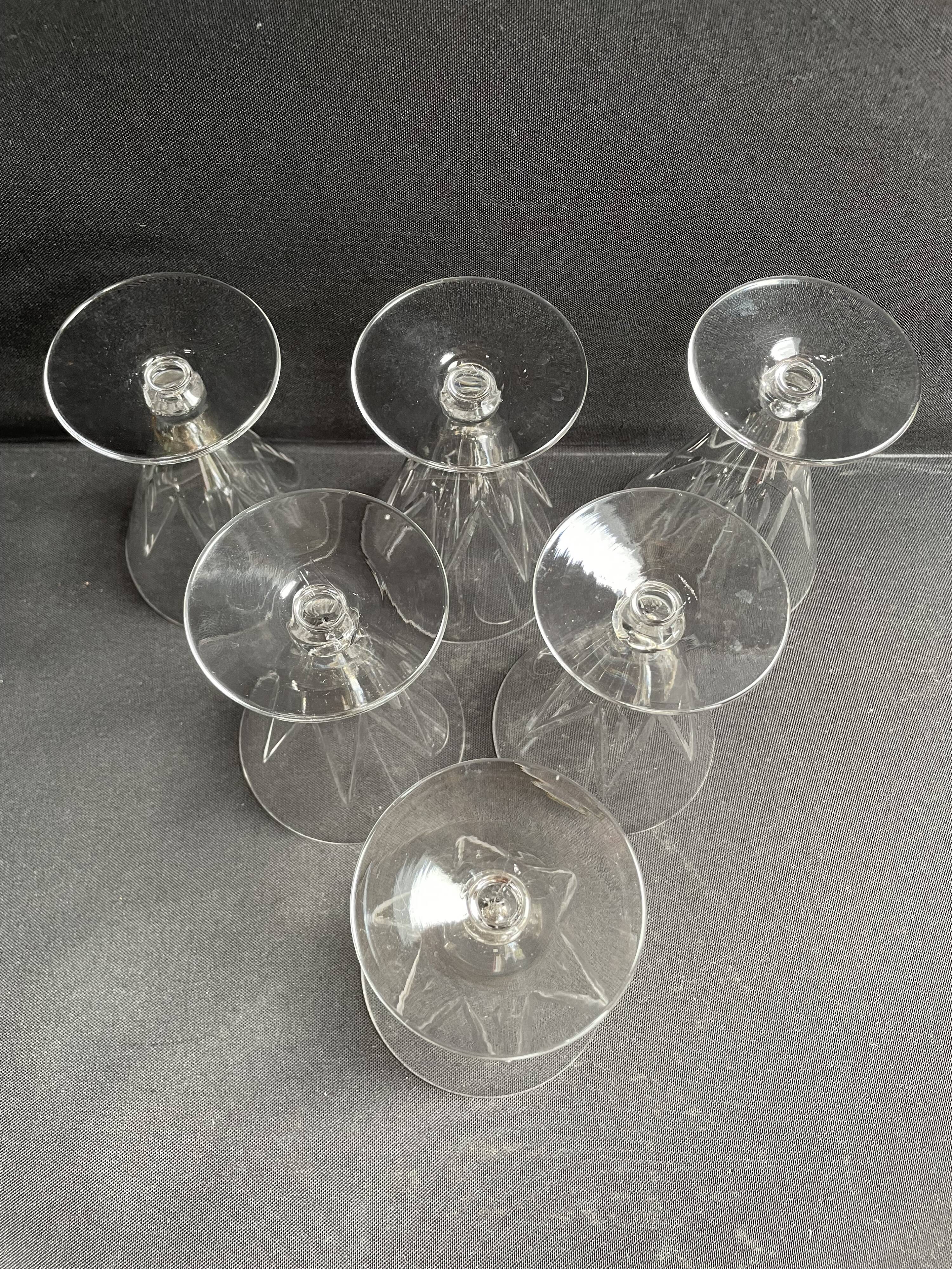 6 Wine glasses – Saint Louis Bossuet service size 10406