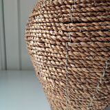 Braided vase in sea rush