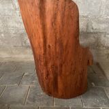 Scandinavian Swedish pine log stump chair "kubbstol" 1970s