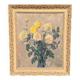 Original Swedish Oil on Panel – “Chrysanthemums” by Max Hellberg – Signed – Vintage & Framed – 68 × 58 cm (26.8" × 22.8")