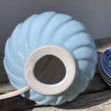 Romantic blue and pink ceramic lamp