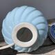 Romantic blue and pink ceramic lamp