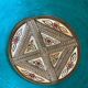 Large turquoise Moroccan dish