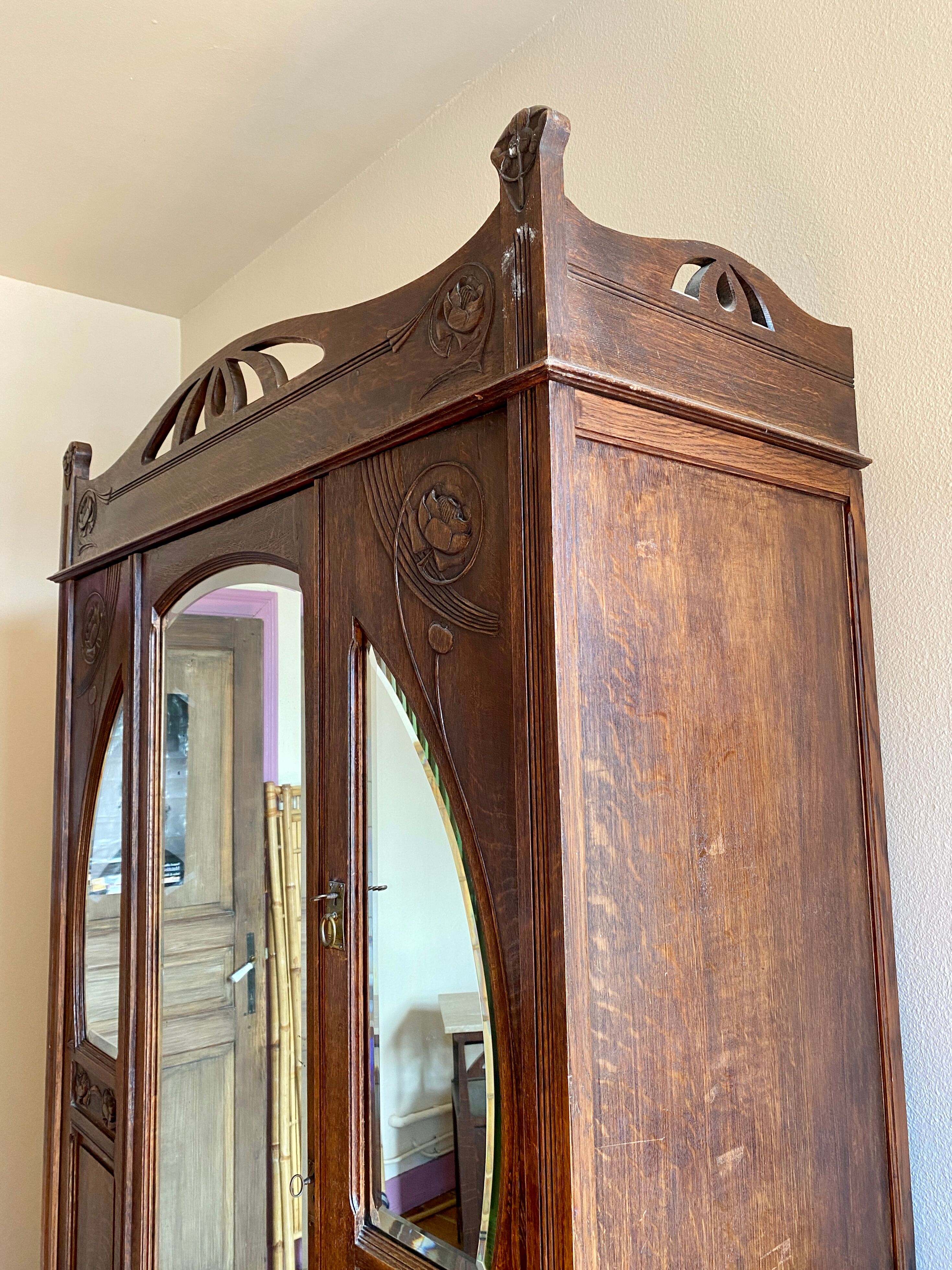Armoire, lingère, penderie art nouveau/art déco