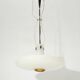 Glass and brass chandelier by Bruno Chiarini, 1950s