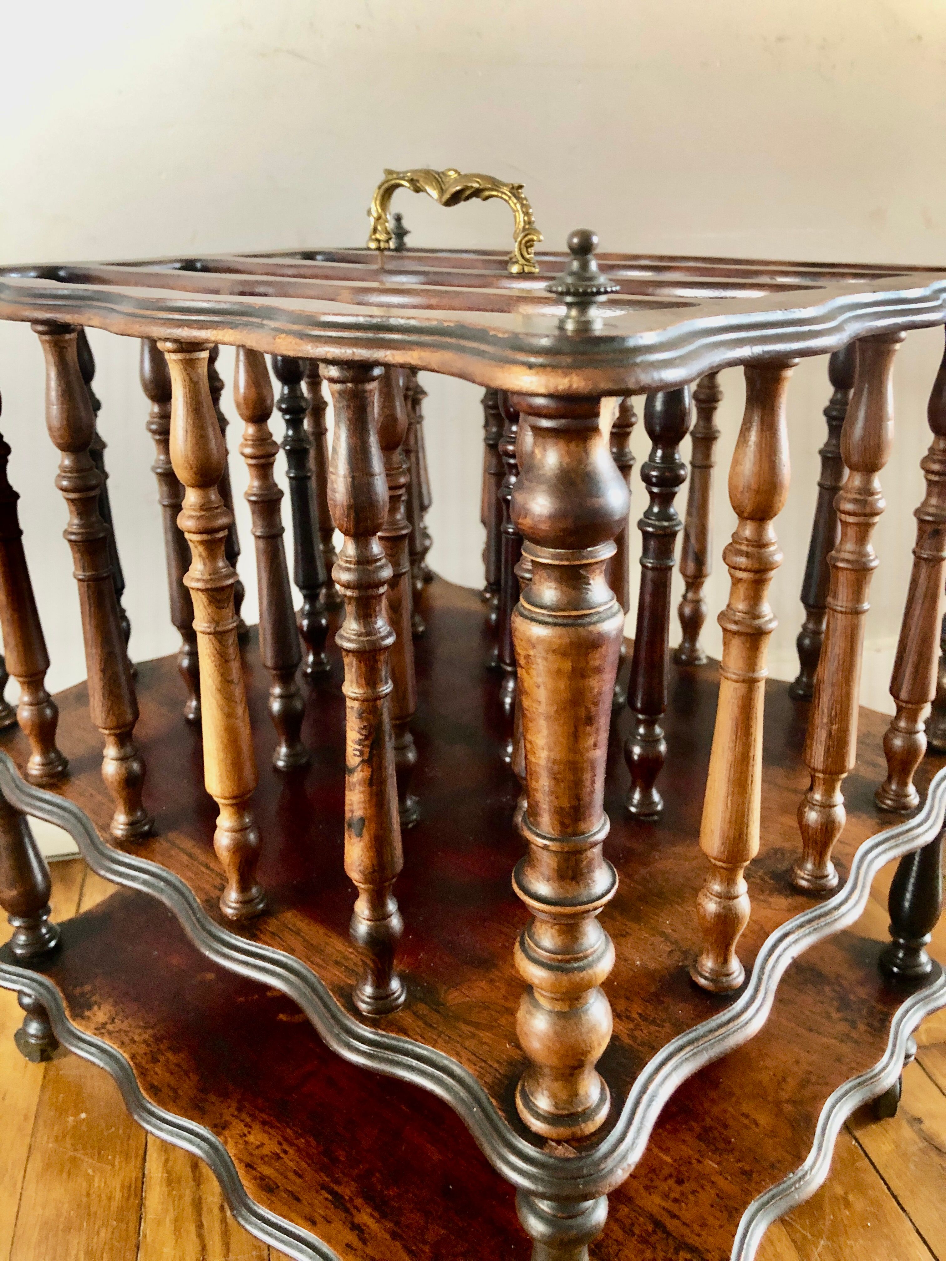 Rosewood music stand from the early 20th century.