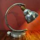 Modernist office lamp - patinated metal - ca 1950