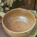 Vallauris Pyrite Stoneware Bowl and Mugs