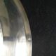 Old silver metal dish, beaded finish