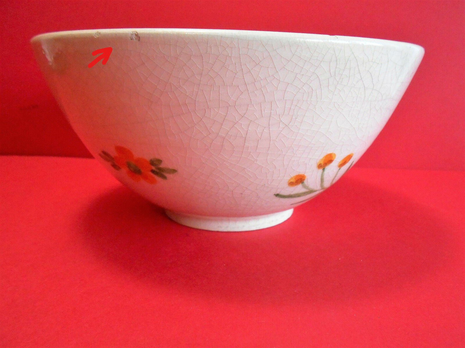 Cracked earthenware bowl Vallauris spring décor