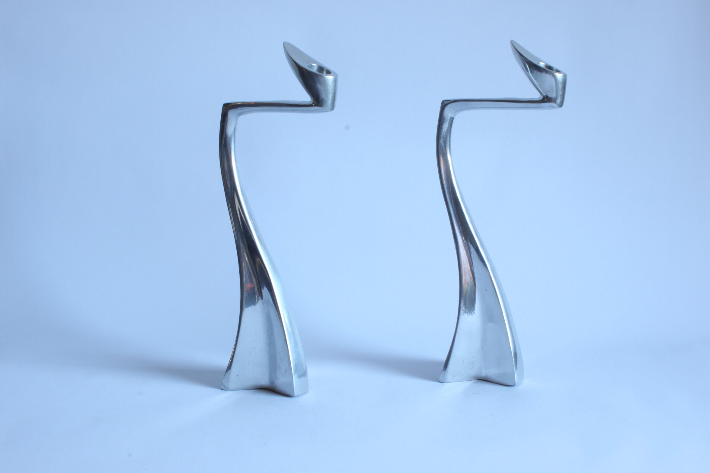 Swan Candlesticks by Matthew Hilton