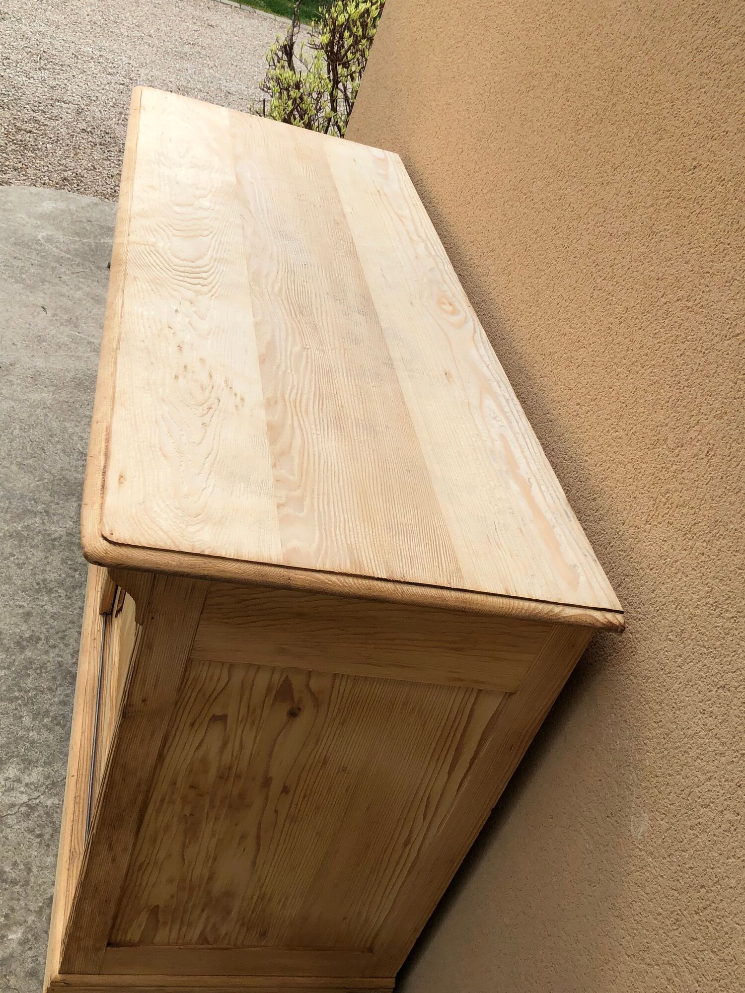 Meuble de métier comptoir buffet bahut enfilade bois brut