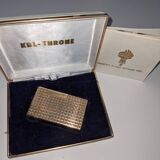 Kbl Throne gold-plated lighter with original box