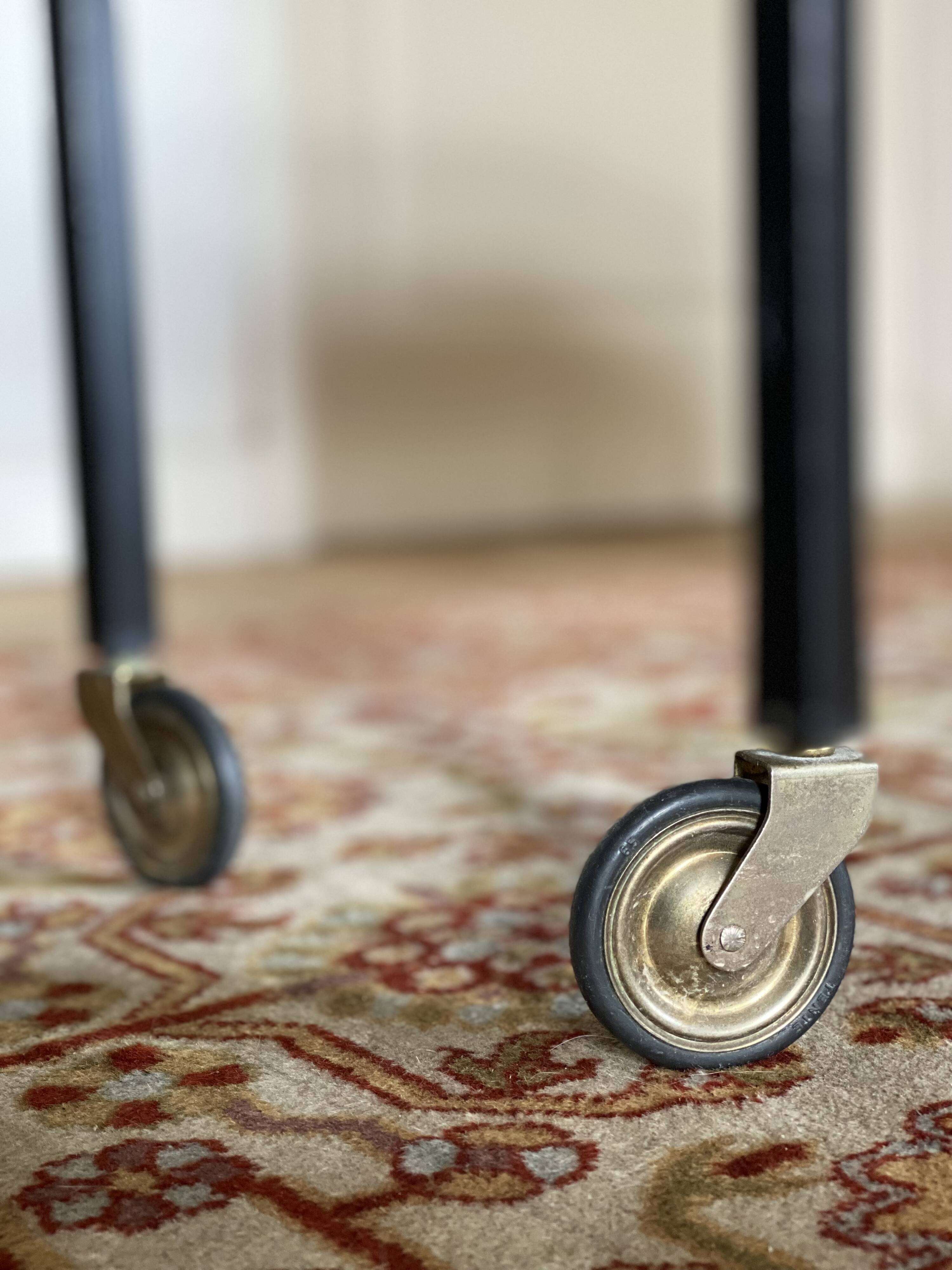 Secretary / Vintage Scandinavian side table on wheels