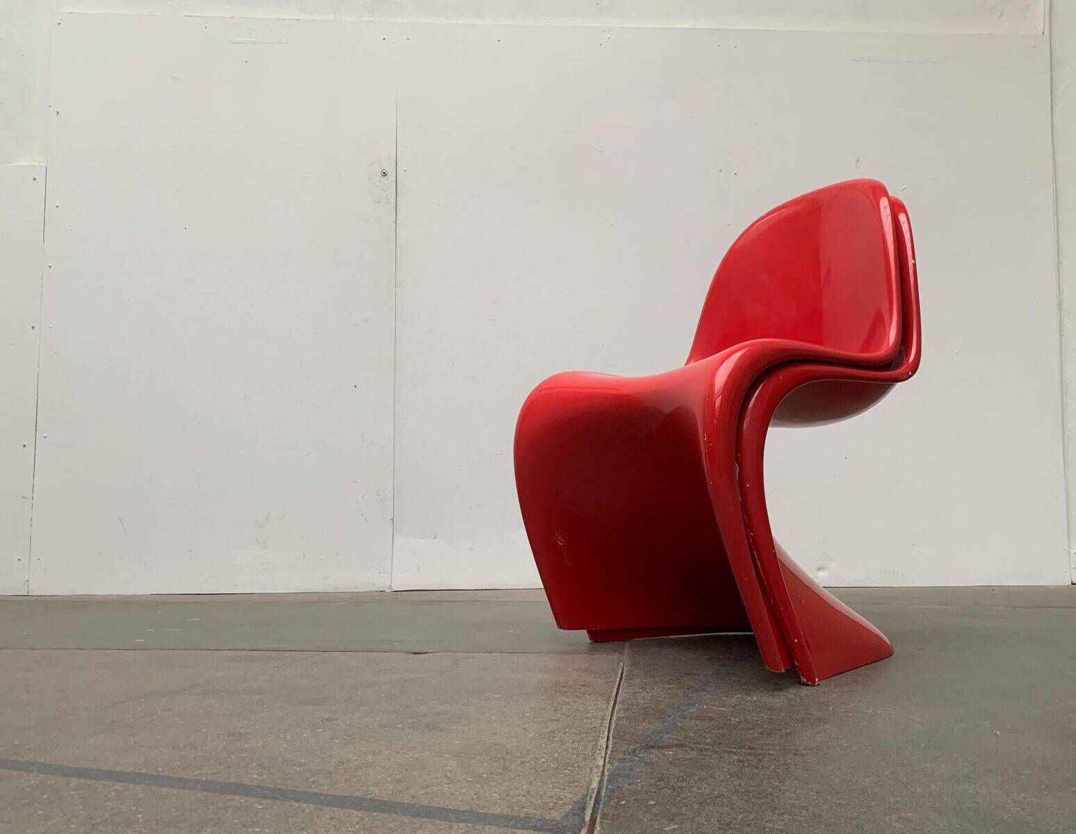 Set of mid-century Panton chairs by Verner Panton for Vitra Herman Miller.