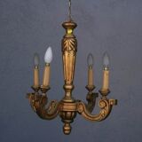 Gloss wood Golden 4 lights