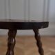 Tabouret tripode brutaliste dans le goût de Charles Dudouyt