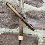 Bâtons de ski vintage en bois 1920s french old ski décoration chalet alpes