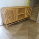 Buffet bas 2 portes -rotin tressé-bambou -cannage