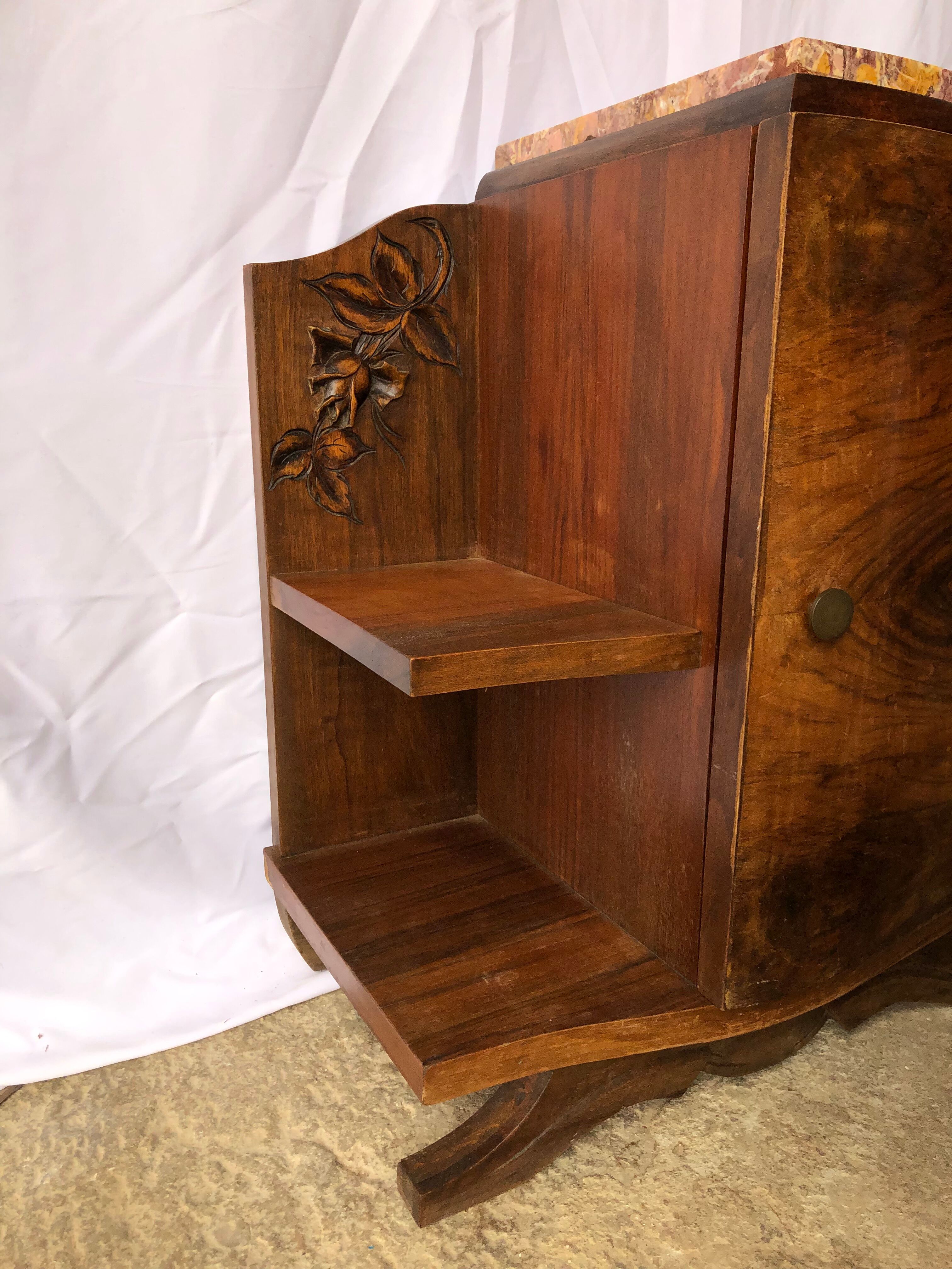 Pair of Art Deco bedside furniture