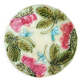 Antique plate in Strawberry Onnaing slip