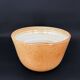 Vintage glazed stoneware large salad bowl, France