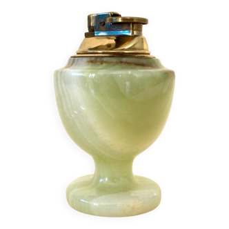 Green onyx table lighter