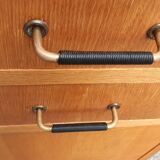 Asymmetrical wardrobe light oak 1950