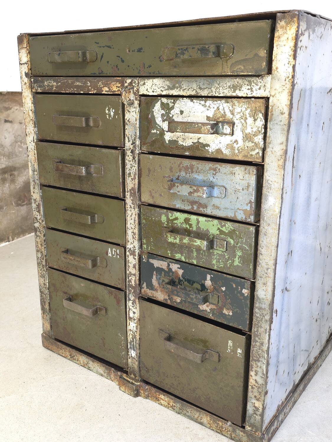French army trade furniture with drawers