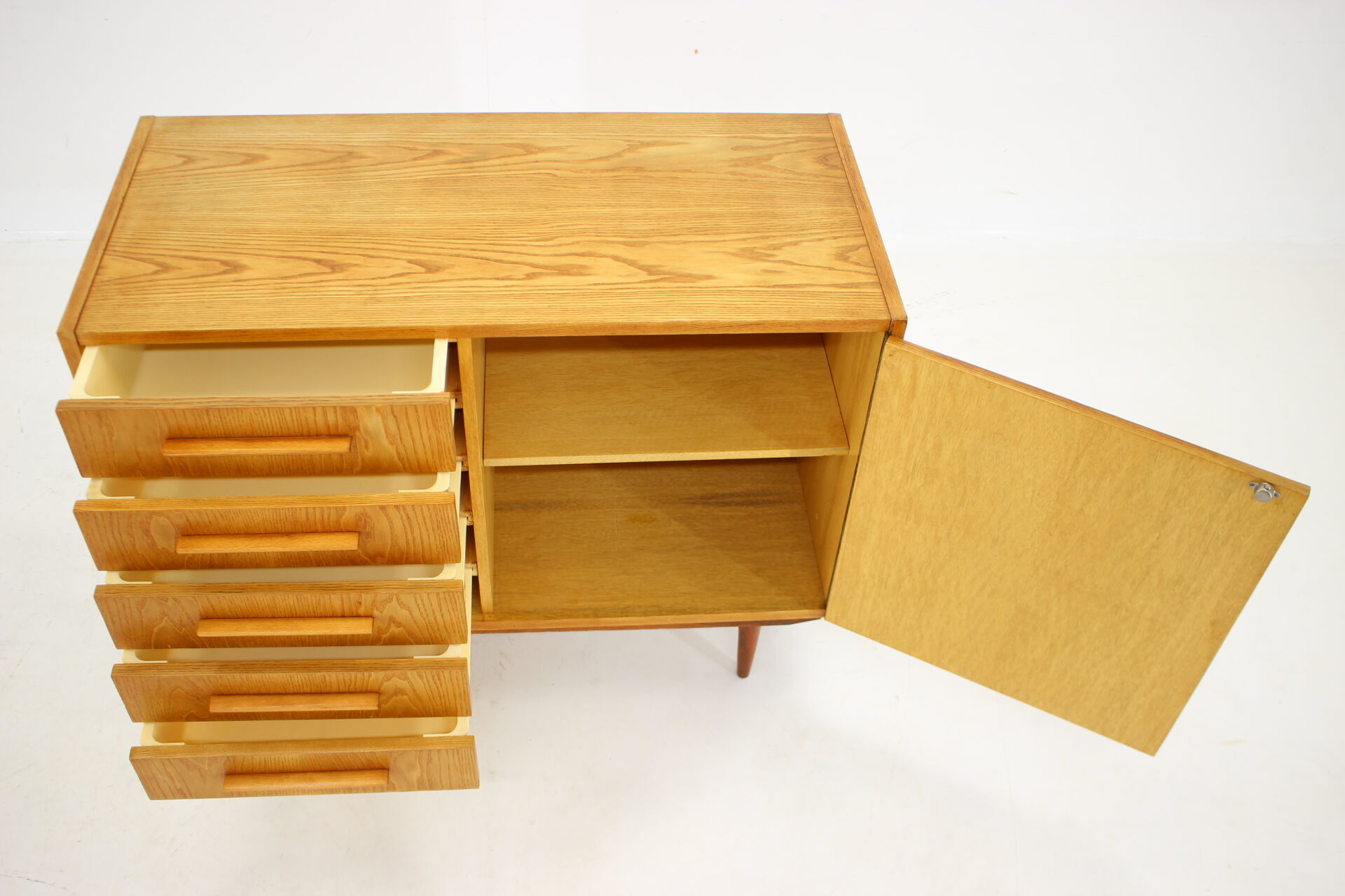 1970s Maple Cabinet or Chest Of Drawers, Czechoslovakia