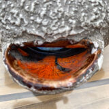 Vase for flower arrangements, fat lava.